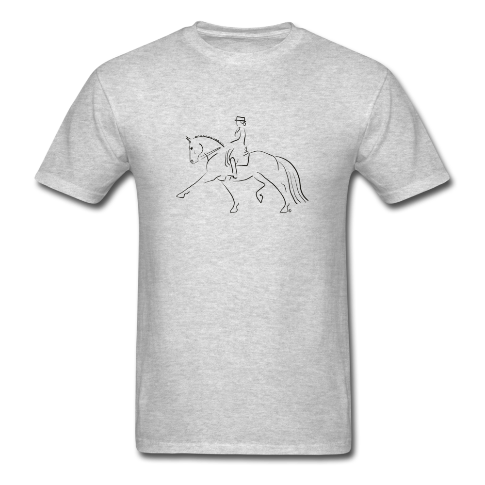 Dressage Horse Unisex Classic T-Shirt - heather gray