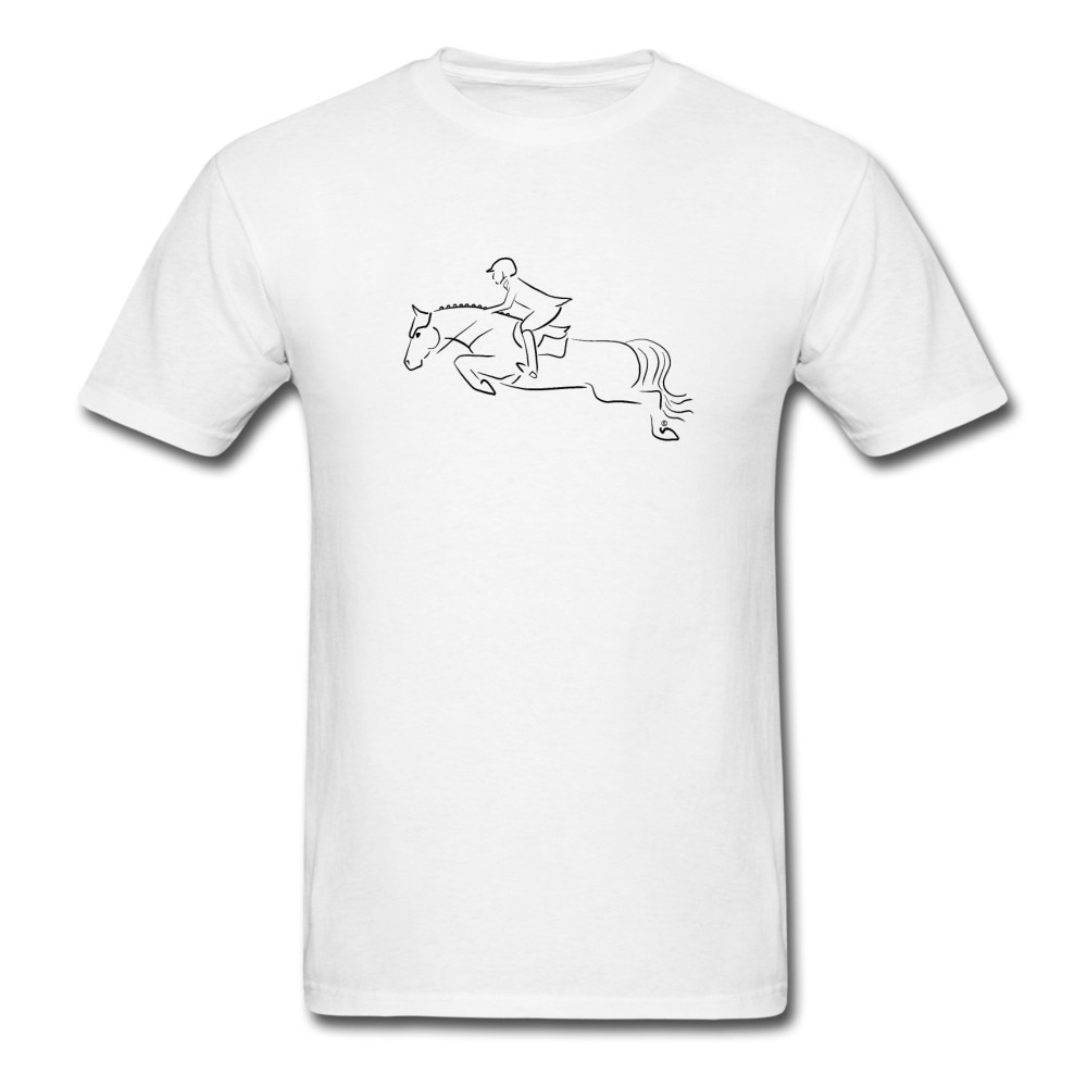 Jumper Horse Unisex Classic T-Shirt - white