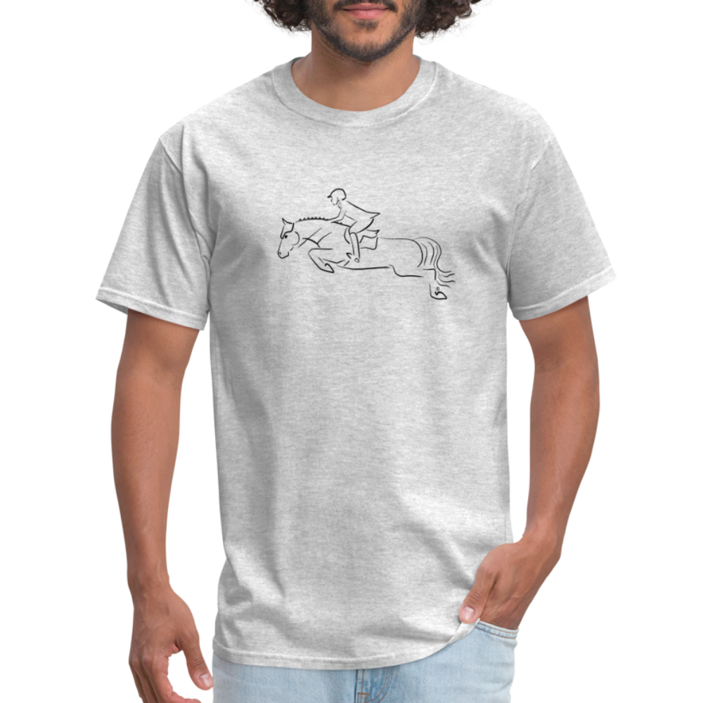 Jumper Horse Unisex Classic T-Shirt - heather gray