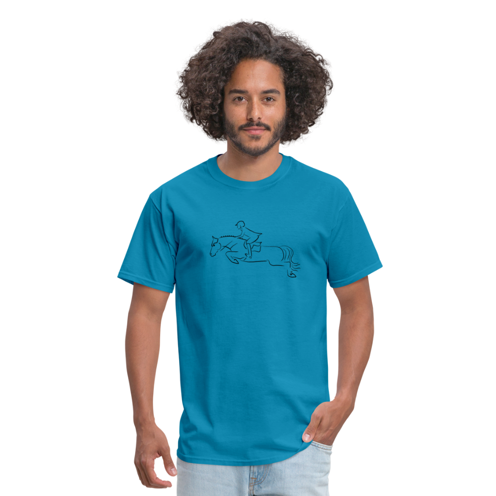 Jumper Horse Unisex Classic T-Shirt - turquoise