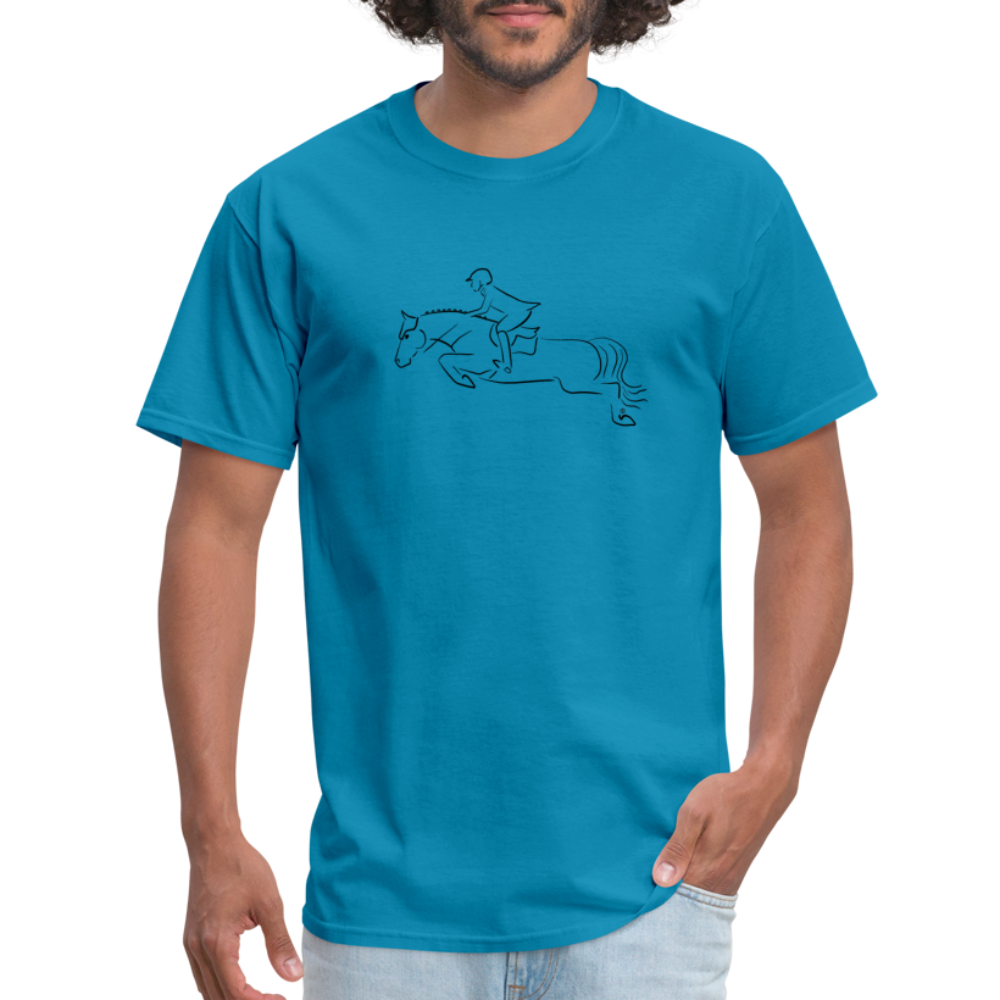 Jumper Horse Unisex Classic T-Shirt - turquoise