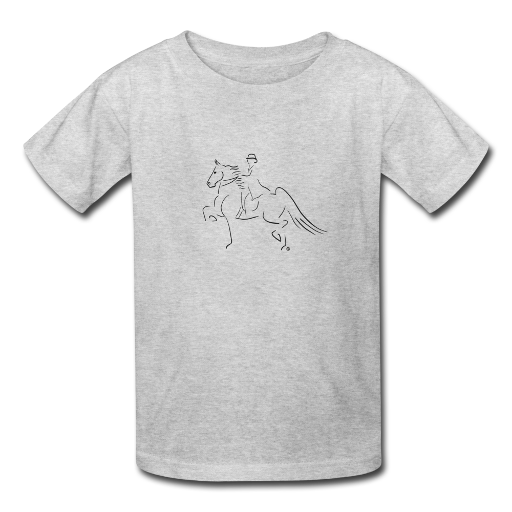 Saddleseat Kids' T-Shirt - heather gray