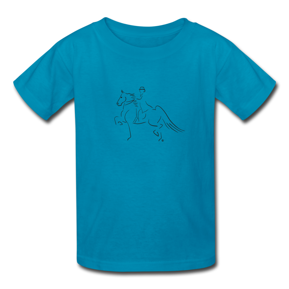 Saddleseat Kids' T-Shirt - turquoise