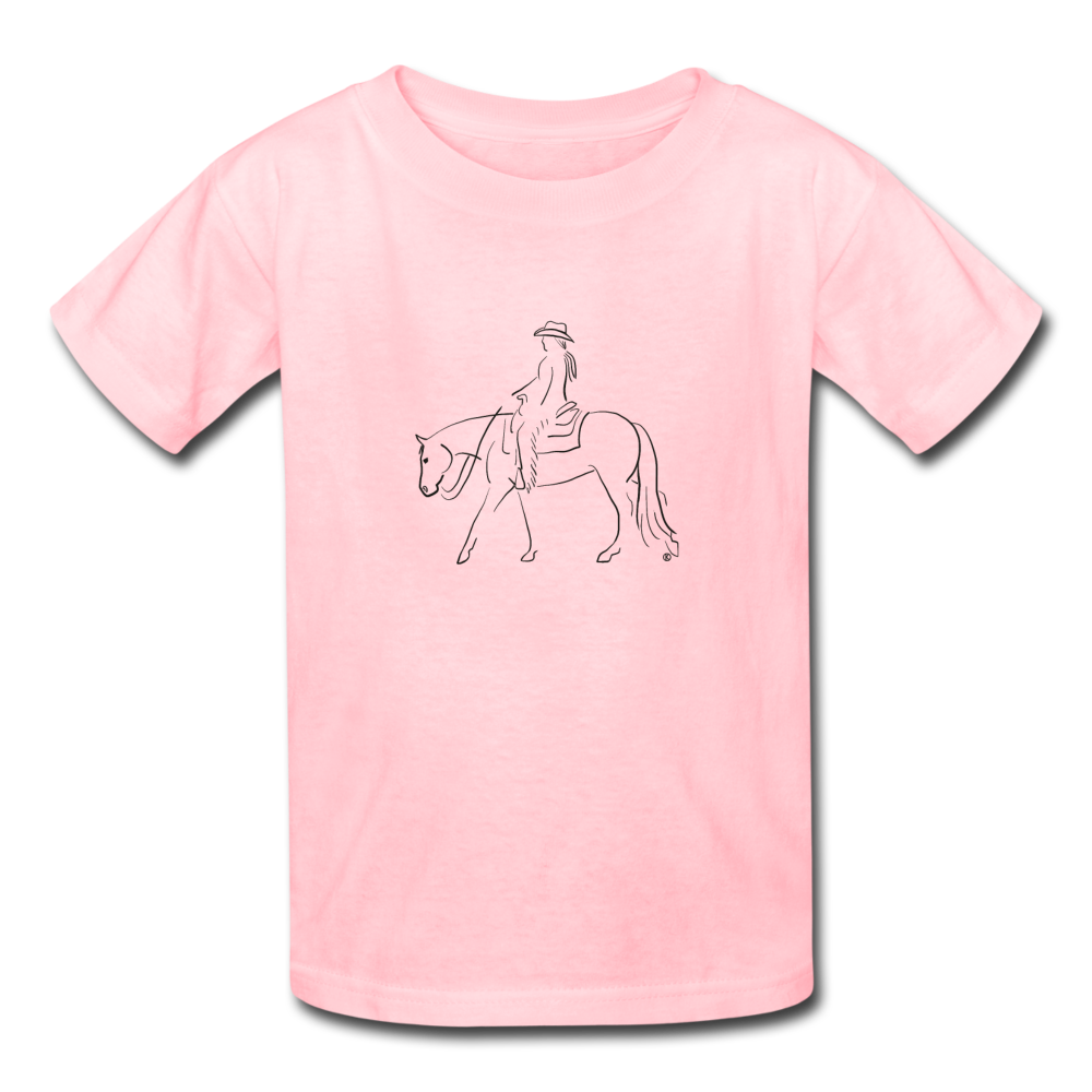Western Pleasure Kids' T-Shirt - pink
