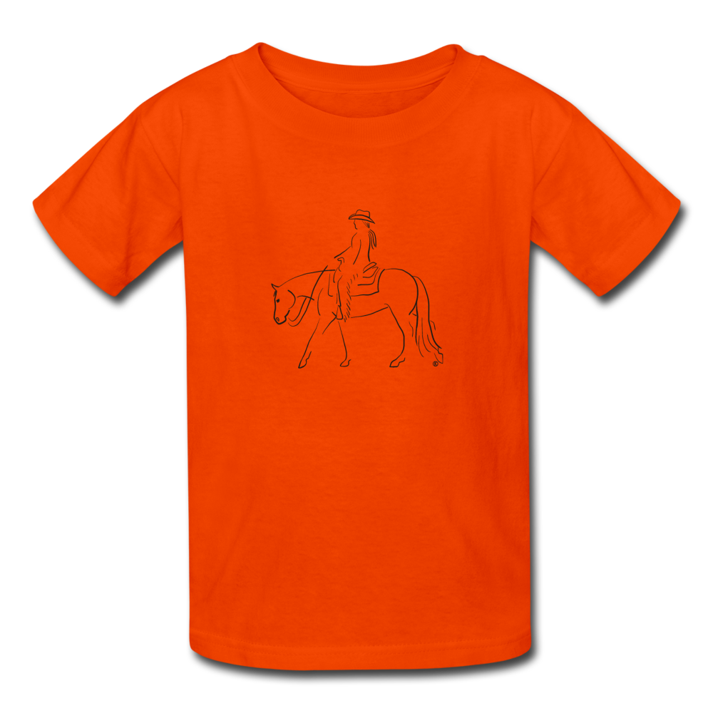Western Pleasure Kids' T-Shirt - orange