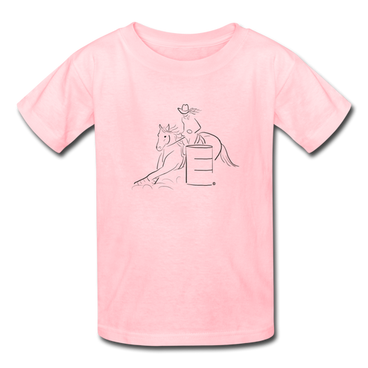 Barrel Racer  Kids' T-Shirt - pink