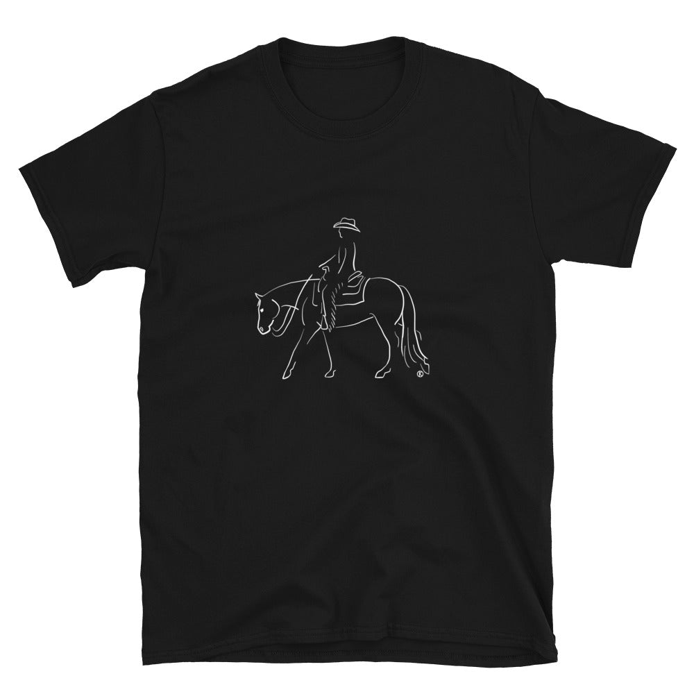 western Pleasure Horse w Male Rider T-Shirt